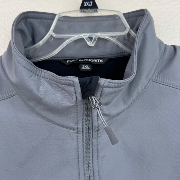 Port Authority Loma Linda University Health Mens Gray Soft Shell Zip Jacket 2XL - Picture 4 of 16